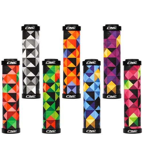 Empuñaduras de bicicleta CNC MTB, bloqueo de silicona en Gel antideslizante, empuñadura de manillar de bicicleta ultraligera, piezas de accesorios de ciclismo