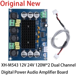 1PCS Original Chip TPA3116 D2 XH-M543 12V 24V 120W*2 Dual Channel Digital Power Audio Amplifier Board 120W x2 TPA3116D2