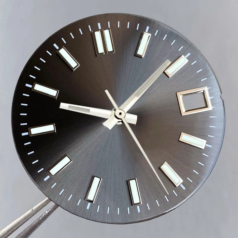 29 مللي متر Nologo Sunburst ساعة الطلب الأيدي مجموعة صالح Datejust نمط NH35 NH36 4R35 4R36 مضيئة التلقائي ساعة يد تعمل بالحركة اكسسوارات