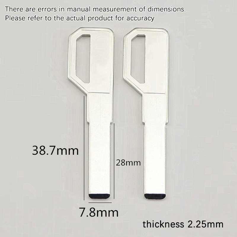 2PCS Key Embryo Fingerprint Lock Password Lock Super D Key Blank Suitable For Handle LOCK Flat Multi-track Light Board*