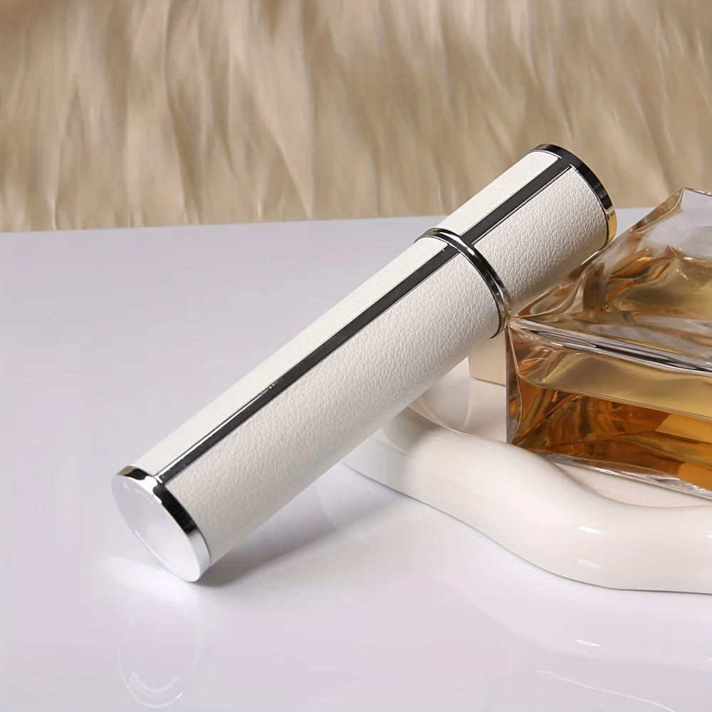 5 Stück 12ML Nachfüllbare Leder-Parfümflaschen, Tragbare Reise-Probenfläschchen, Mini-Druck- und Abfüllflasche, Parfüm-Nachfüllspender – Detail 14
