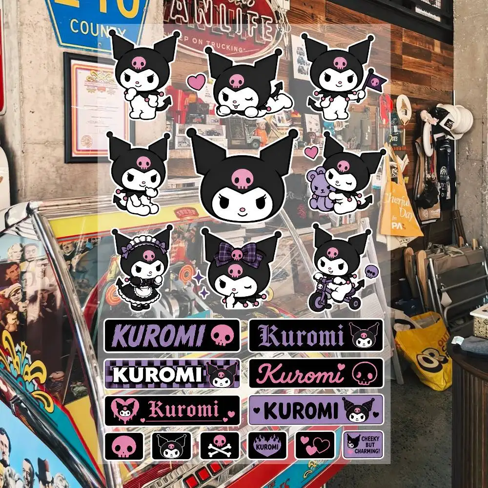 Animek-uromi Ästhetische Graffiti Wasserfeste PVC-Aufkleber für Auto Motorrad Skateboard Helm Notizbuch