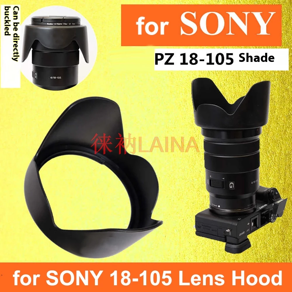 NEW ALC-SH128 sh128 Reverse petal flower Lens Hood cover 72mm for SONY E mount PZ 18-105mm F4 G OSS camera lens 18-105 F4G