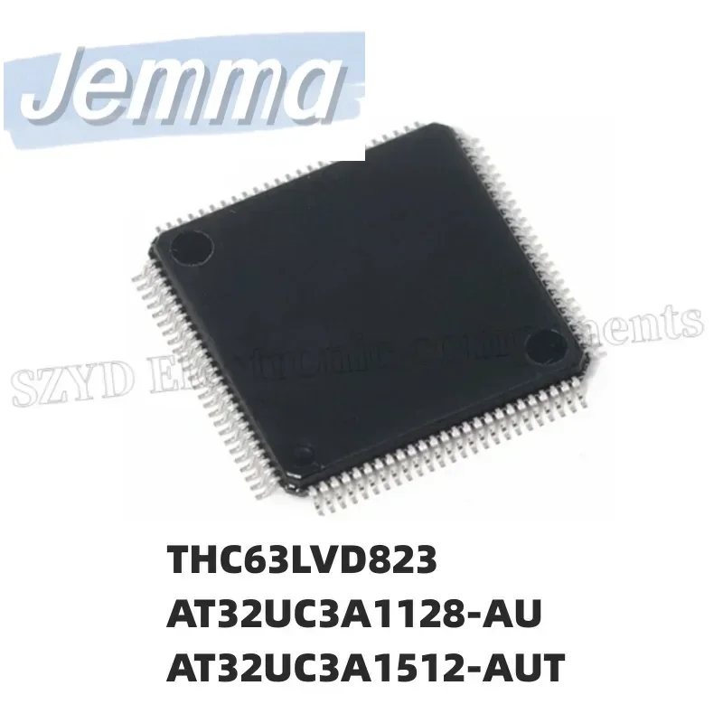 1PCS TQFP100-THC63LVD823 AT32UC3A1128-AU AT32UC3A1512-AUT