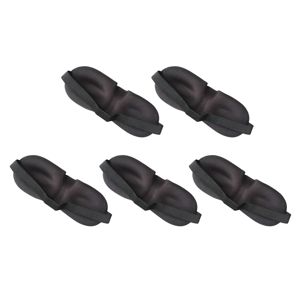 

5pcs Cotton Cloth 3D Eye Masks Light Blocking Comfortable Adjustable Sleep Blindfold For Home Deep Sleep Eye Care