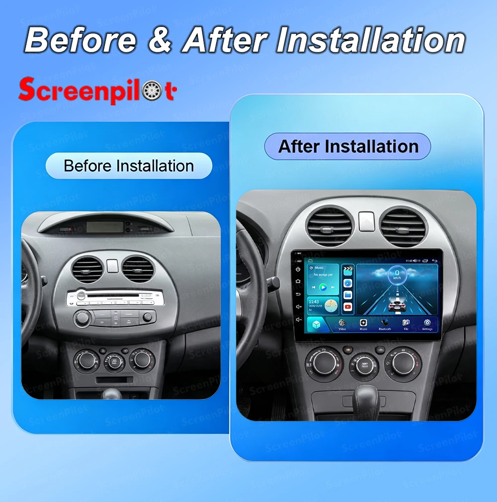 Android 16 For Mitsubishi Eclipse Spyder 2005-2012 Car Radio Stereo Head Unit Multimedia Video Player 2K QLED 9 Inch 8 Core 5G