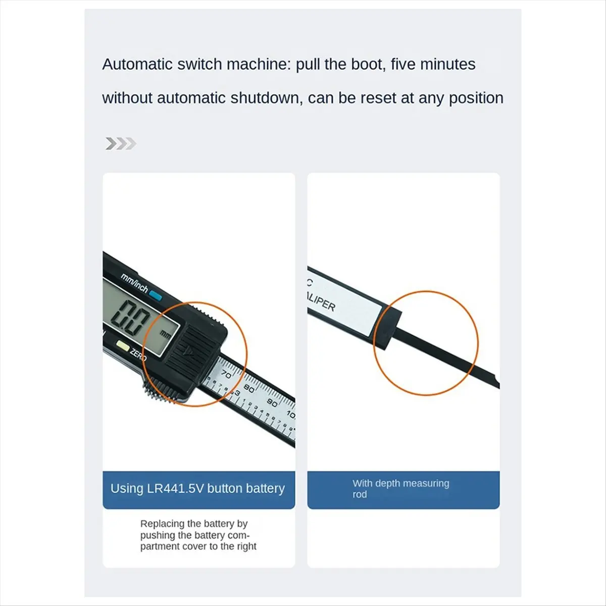 【POPULAR PICK】Plastic Digital Caliper, Inch Metric Fraction Conversion, 0-150mm Digital Jewelry Ruler, Play Caliper