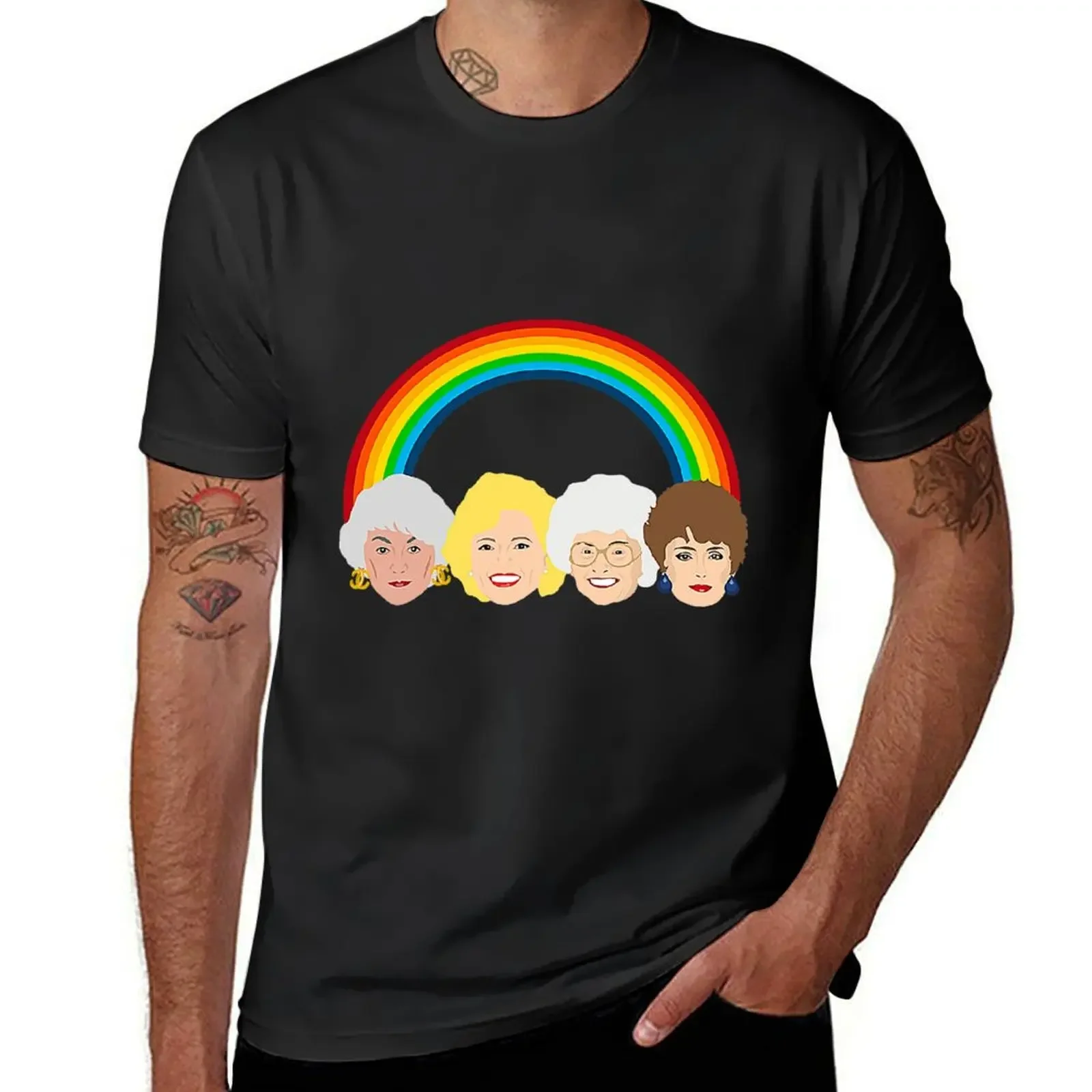 The Golden Girls LGBT Pride Rainbow T-Shirt essential t shirt hippie clothes customs design your own oversized anime shirts men