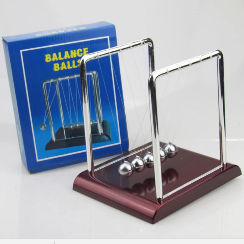 

Newtons Cradle Balance Swinging Balls Pendulum Perpetual Motion Physics Desk Toy for Home Office School Decor