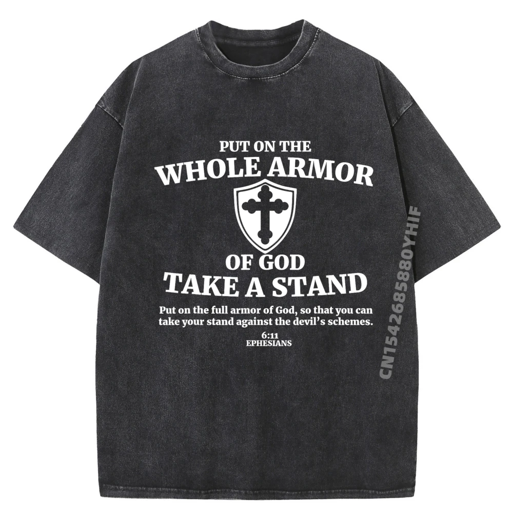 

Put On The Whole Teeshirt Luxury Designer Mens Fashionable And Trendy Washed Shirt Funny Printed Tees Mens Clothes