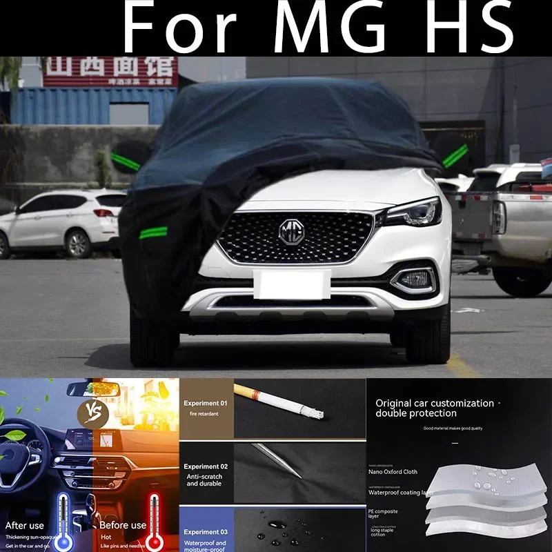 

For MG HS Outdoor Protection Full Car Covers Snow Cover Sunshade Waterproof Dustproof Exterior Car accessories