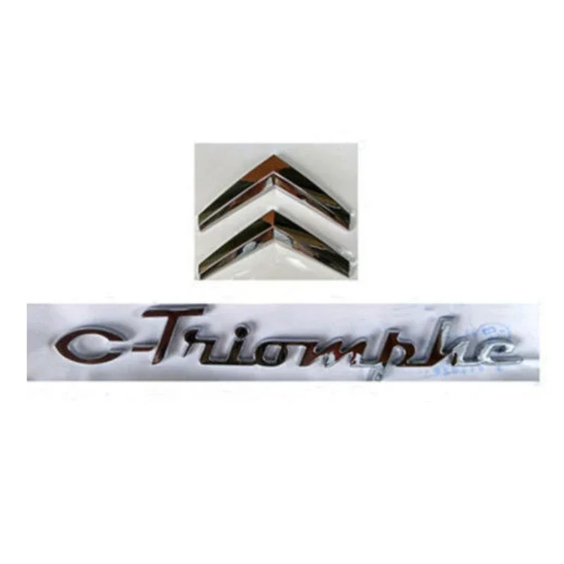 

ABS Emblem for Citroen C-Triomphe Logo Letter Stickers Car Rear Trunk Badge Decal Auto Modification Accessories
