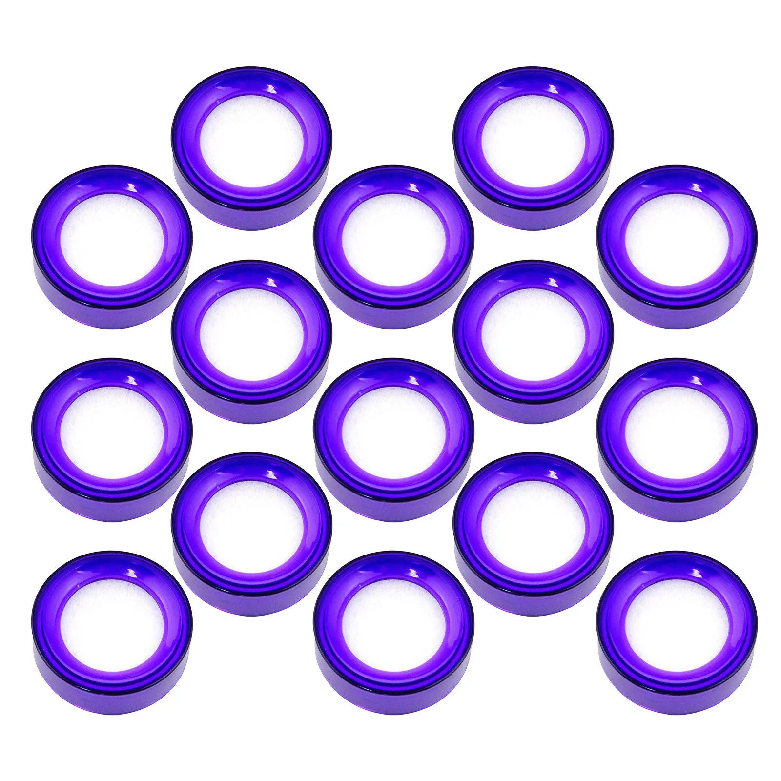 15Pcs Bill Counting Sponge Cup - Round Plastic Moistener Sponge for Fast Cashier Workflow Document Sorting Fingertip Wetting