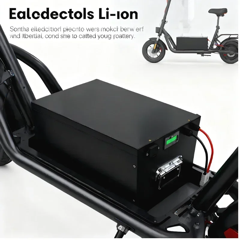 60V Li-ion Battery 30Ah~130Ah + Free Charger, 4000+ Cycles, Smart BMS, High-Capacity Power for E-Vehicles & Solar Energy Storage