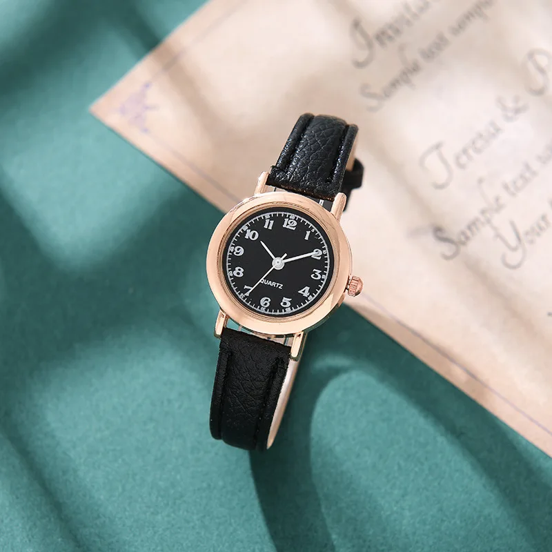 Women's Digital Retro Matte Leather Small Fresh Casual Quartz Watch Women's Watch