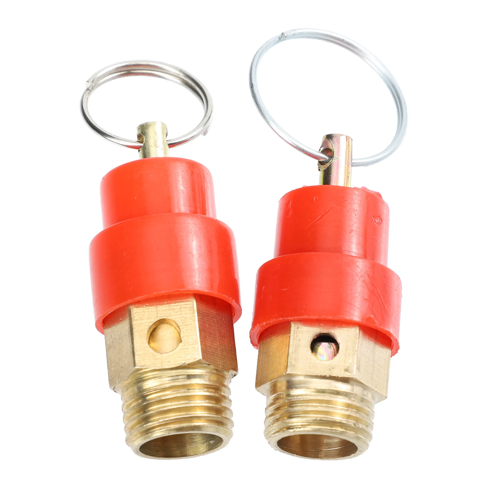 

2pcs Air Compressor Safety Valve 1 4 NPT G1 4 Male High Quality Materials Long Service Life Simple Installation Practical