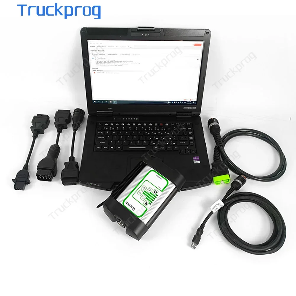 For Vocom diagnostic tool with PTT 2.8. for truck Euro6 FH FM diagnostic scanner Vocom 88890300 with CF54 laptop