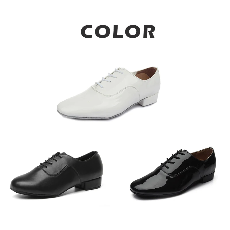 Man's Latin Dance Shoes Men Ballroom Latin Dancing Shoes For Boy Modern Tango Jazz Black Salsa Teacher Practice Shoes Low Heels