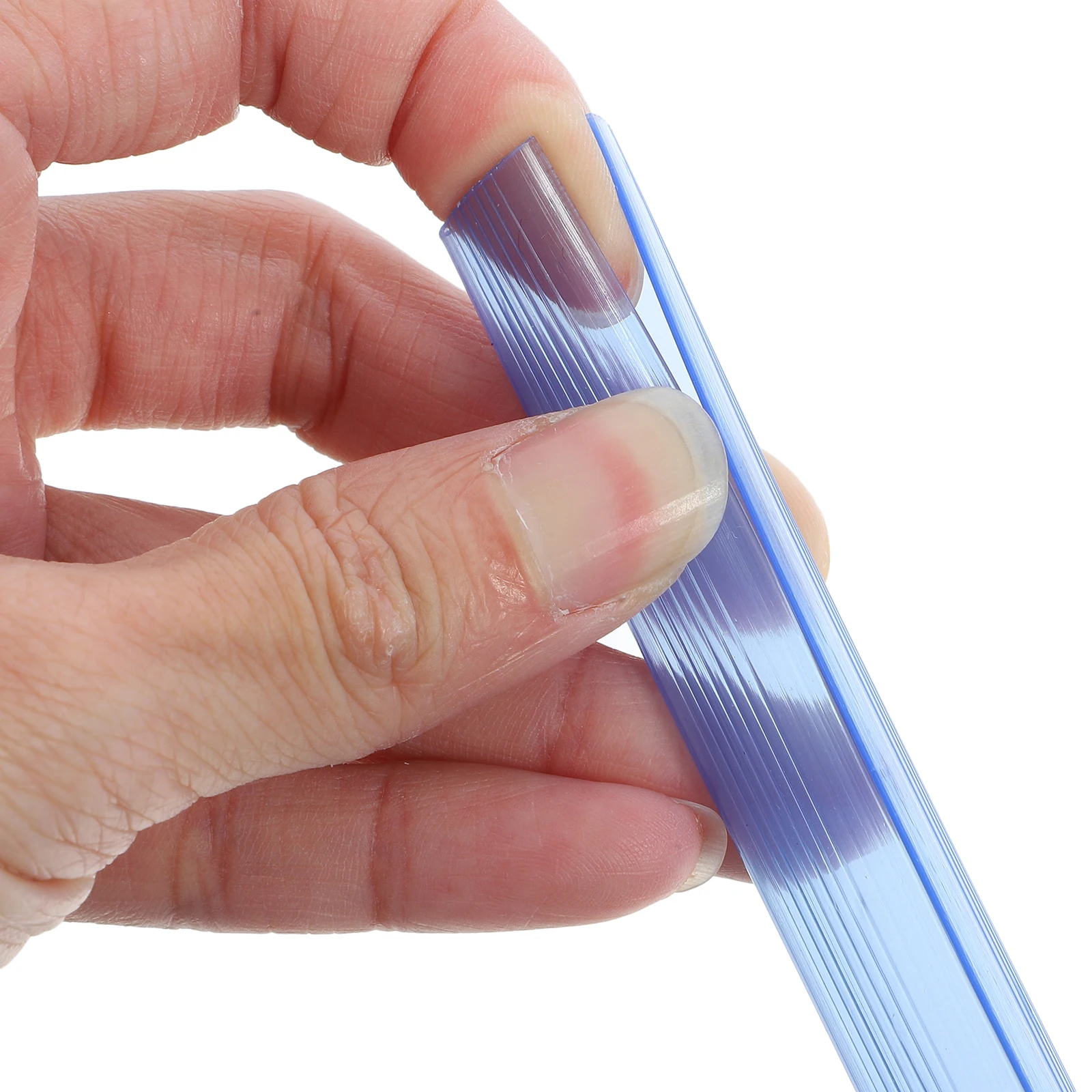 

20 Pcs A4 Transparent Blue Pull Rod Clips 310mm 15mm Folder Slide Binders Plastic Cover Binding Bars Document Holder