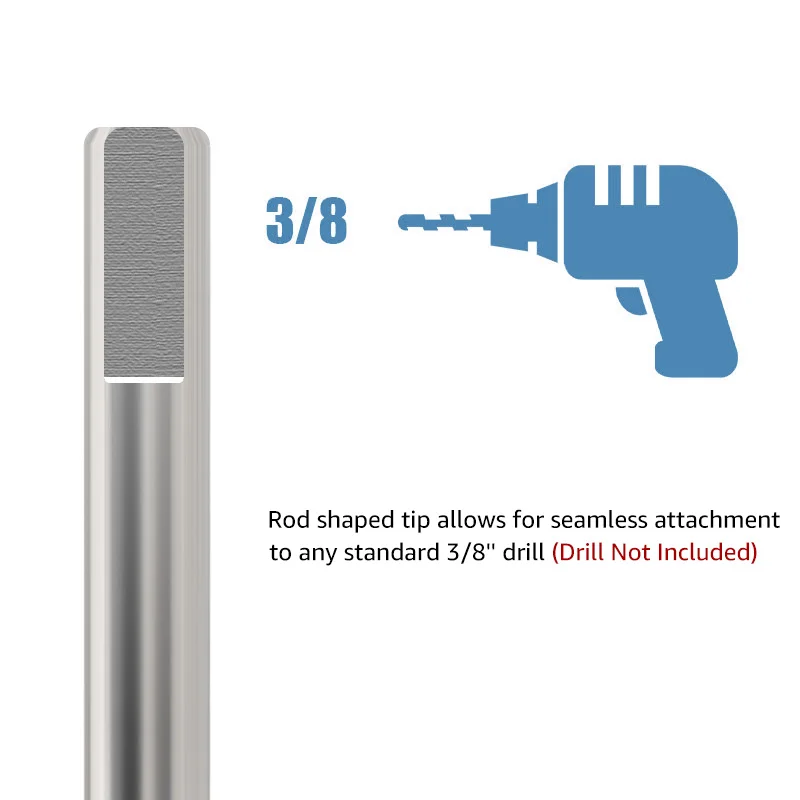 Beer Brewing Paddle, Stainless Steel Aeration Brew Paddle, Homebrew Stirrer Drill Mixer Rod,Built-in 3/8’’ or 1/2’’ Hex Head Bit