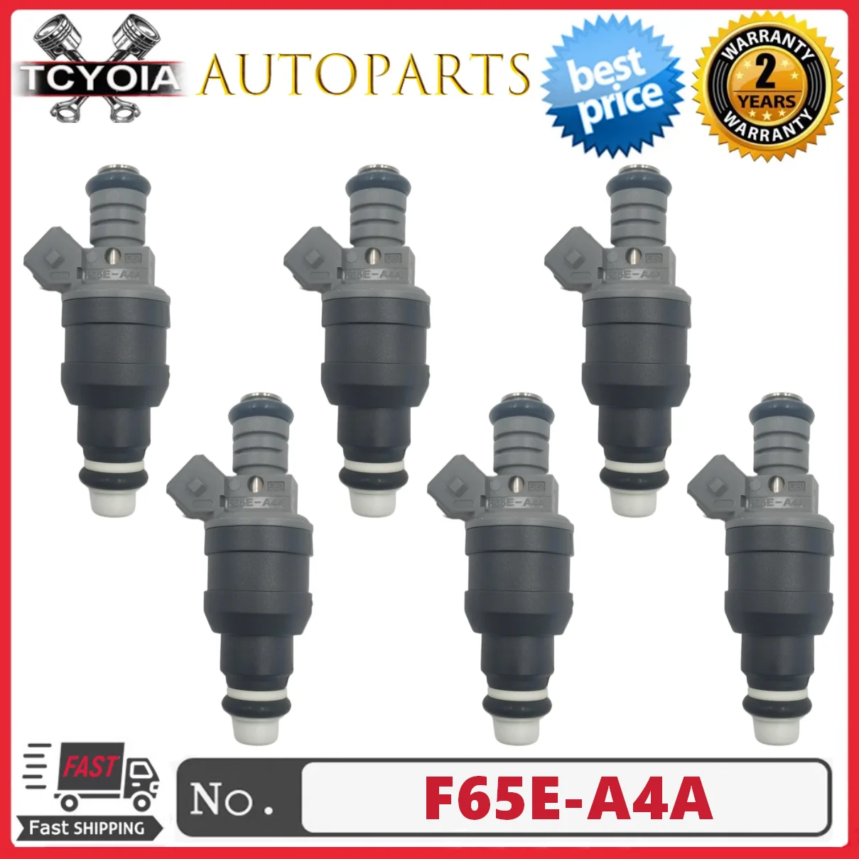6pcs-fuel-injectors-f65e-a4a-for-1995-1998-ford-windstar-38l-f-150-e-150-e-250-42l