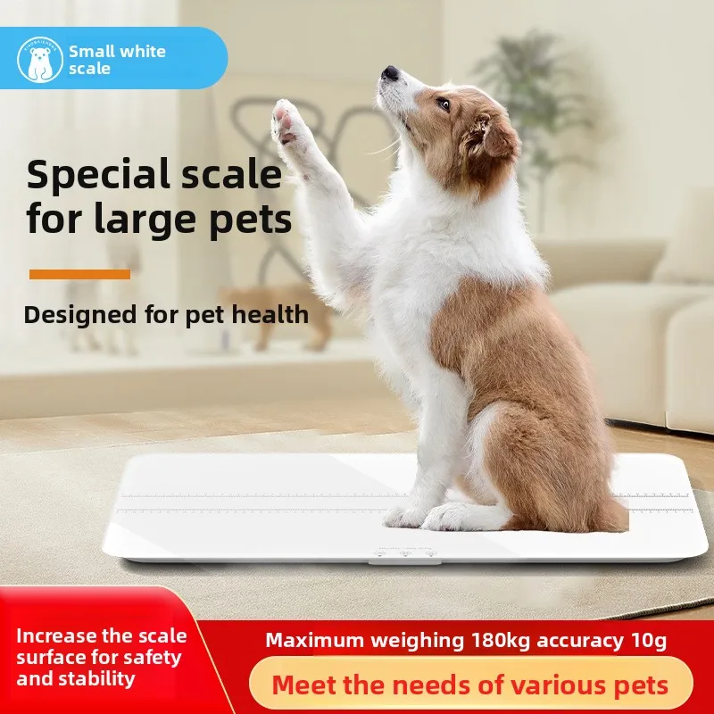 Heavy‑duty Large Pet Weighing Scale, Veterinary Clinic Electronic Weight Meter, High‑accuracy for Big Pets Up to 180kg