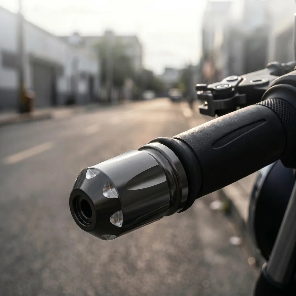 For Long-distance Riding Weighted Handlebar End Cap Precision CNC-machined Gloss Black Finish For Can-Am F3 2024