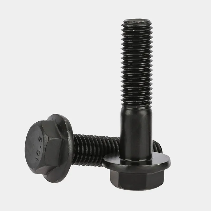 M5 M6 M8 M10 M12 M14 M16 أسود عالي الشد الصف 10.9 عرافة رئيس شفة مسامير الإطار البراغي