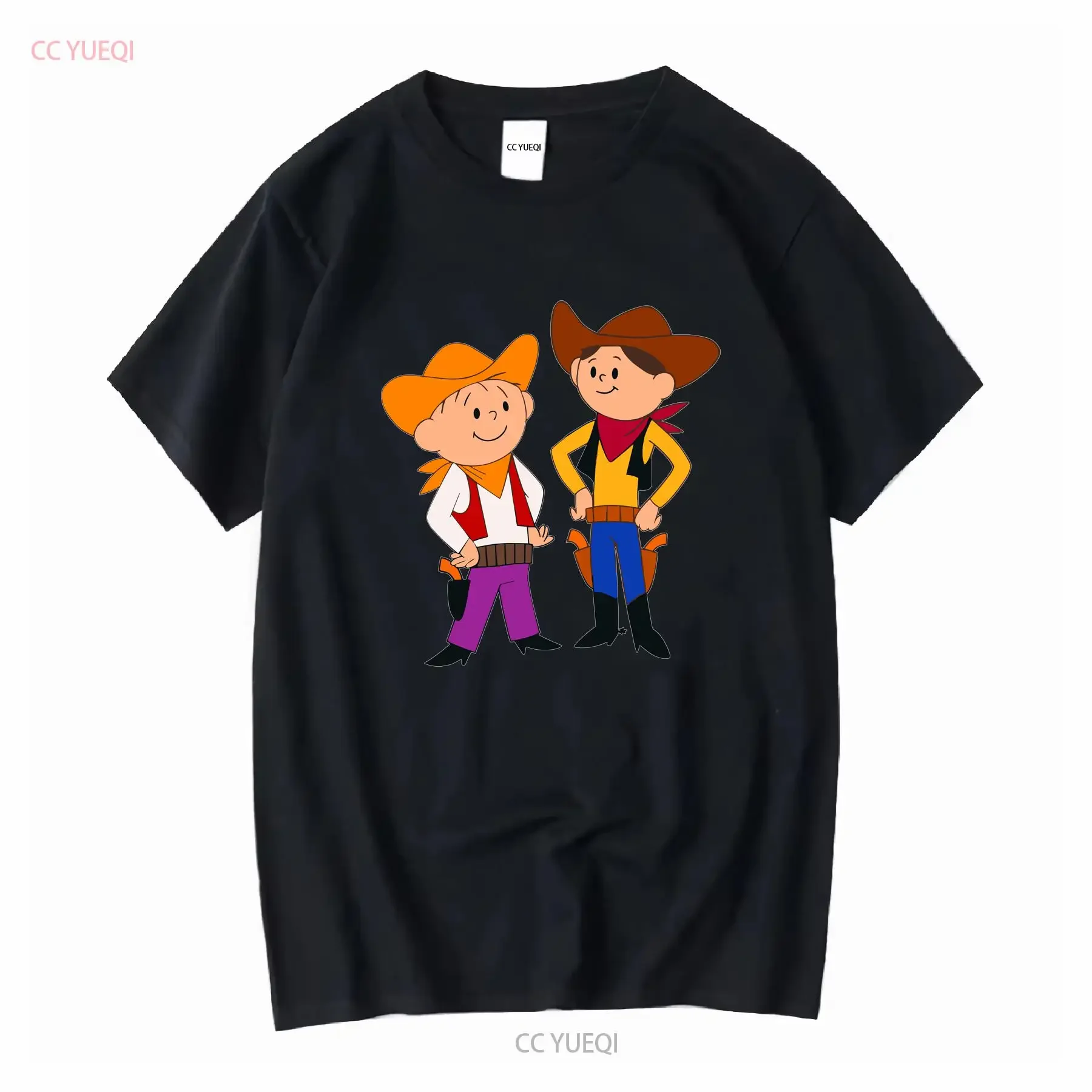 Bolek I Lolek Wild West Classic Retro Vintage T Shirt S 5XL vintage Washed designer clothes Versatile Slightly