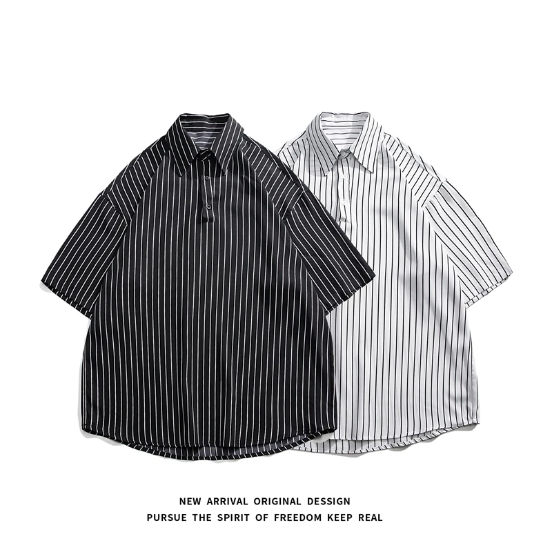 

Short Sleeve Shirt Summer Clothes New in Men's Clothing Stylish Men's Shirts Original High Quality Luxury Striped