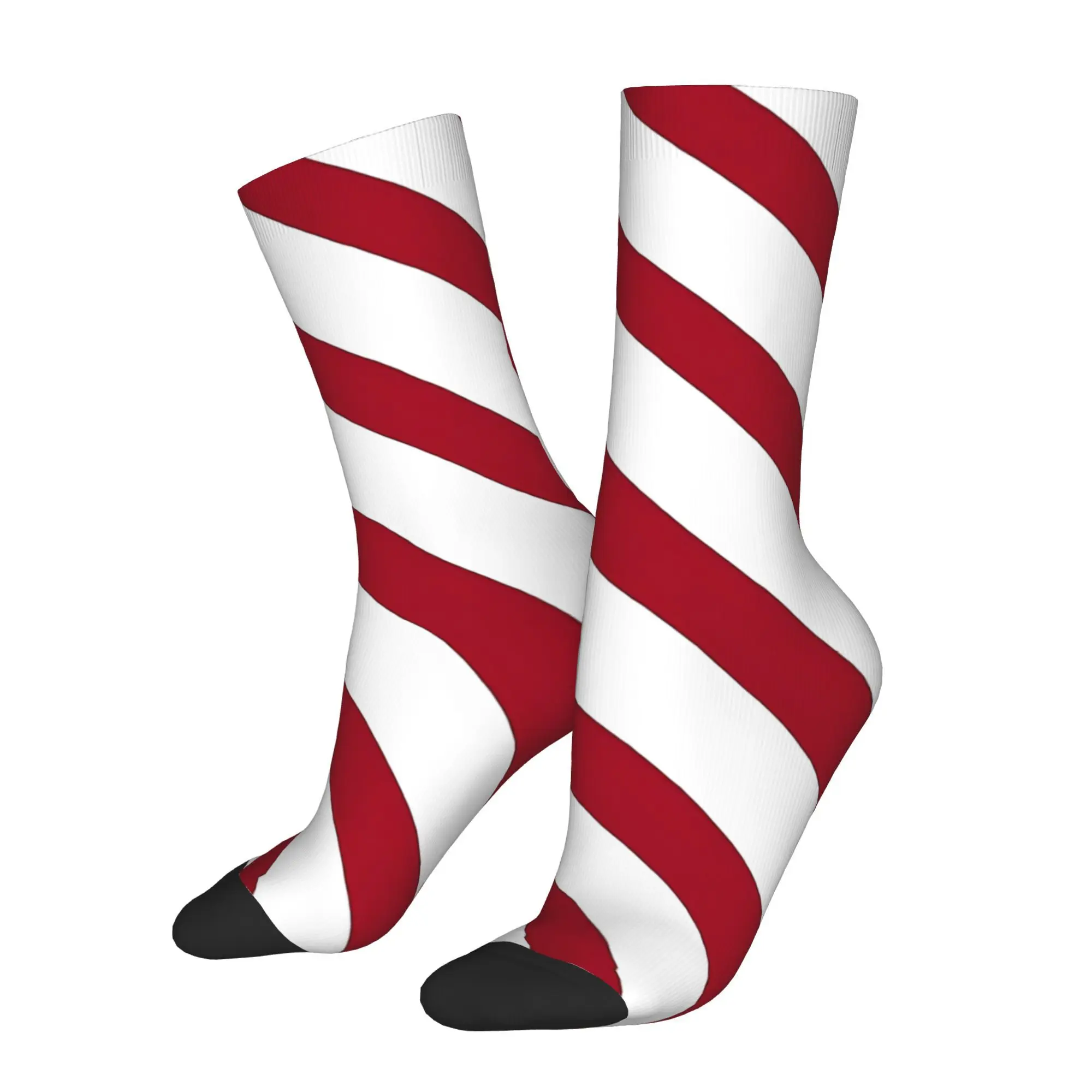 

Candy Strip Men Novelty Athletic Socks Cycling Design for All Seasons