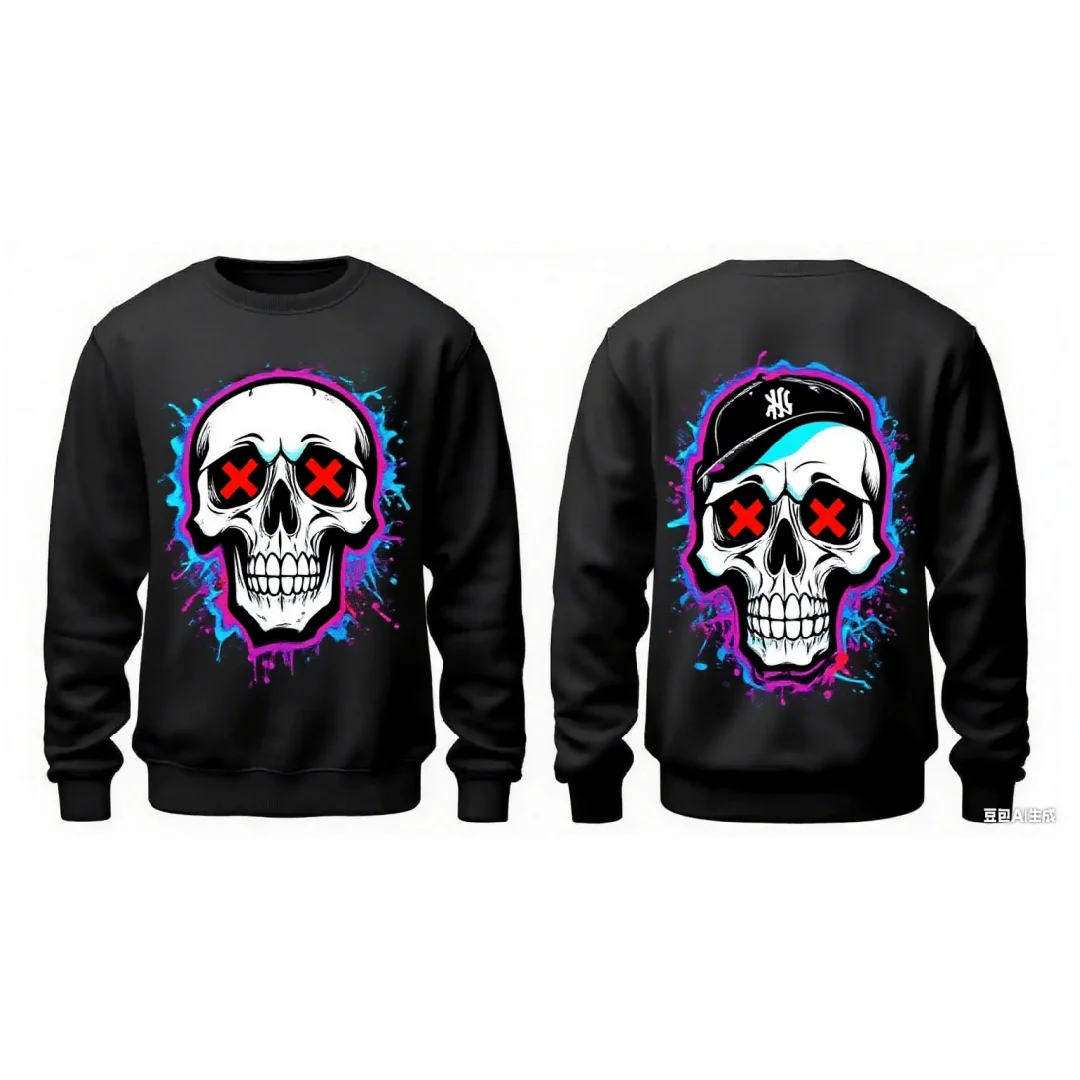 Halloween Teufel Schädel Grafik Hoodie 3D Druck Frühling und Herbst Mode Freizeit Streetwear Herren und Damen Y2K Hoodies