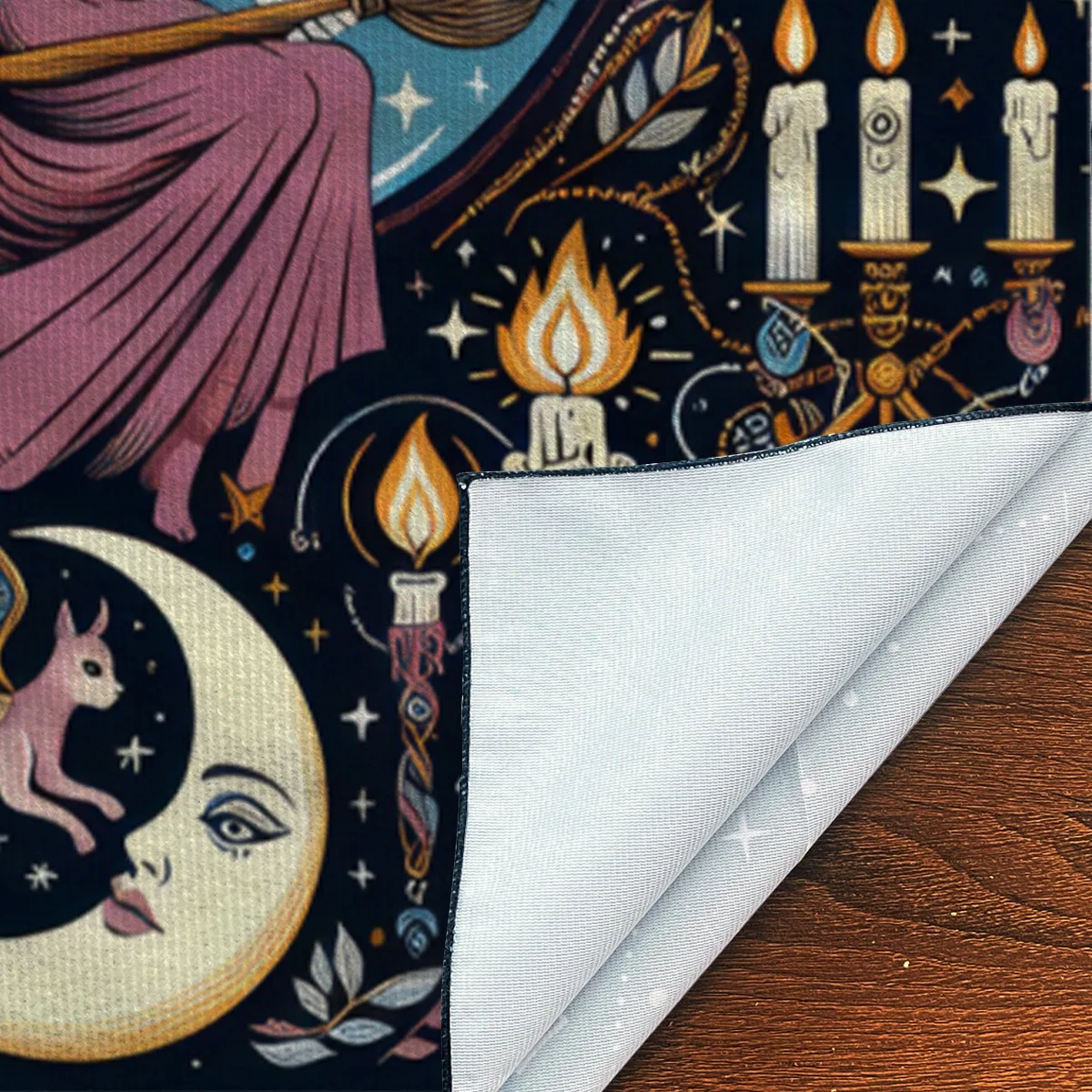 Witch Decorates The Tarot Tablecloth Creative Altar Cloth For Divination Astrological Ritual Cloth Party And Event Decorations