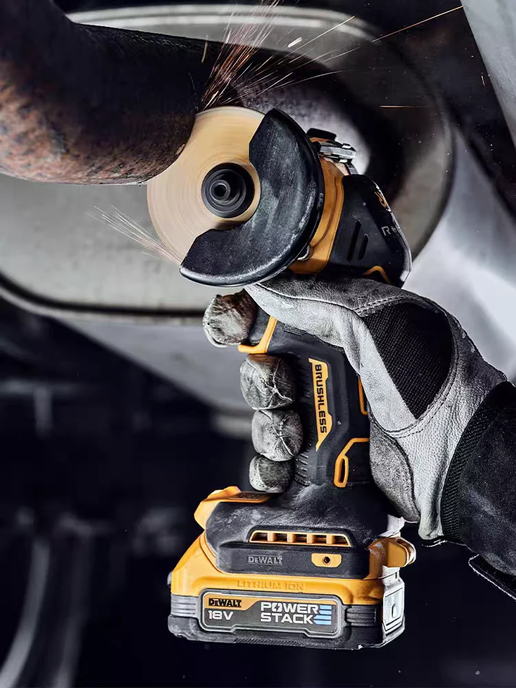 

Бесщеточная мини-угловая шлифовальная машина DeWalt DCS438 (Литий-ионная), модель «Маленький стальной воин» для резки металла, дерева, пластика и плитки