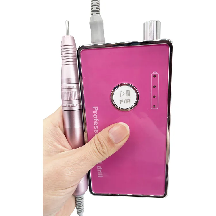 Mini Handpiece Powerful drill for nails Rechargeable Professional Manicure Pedicure Set Electric Portable Nail Drill Machine