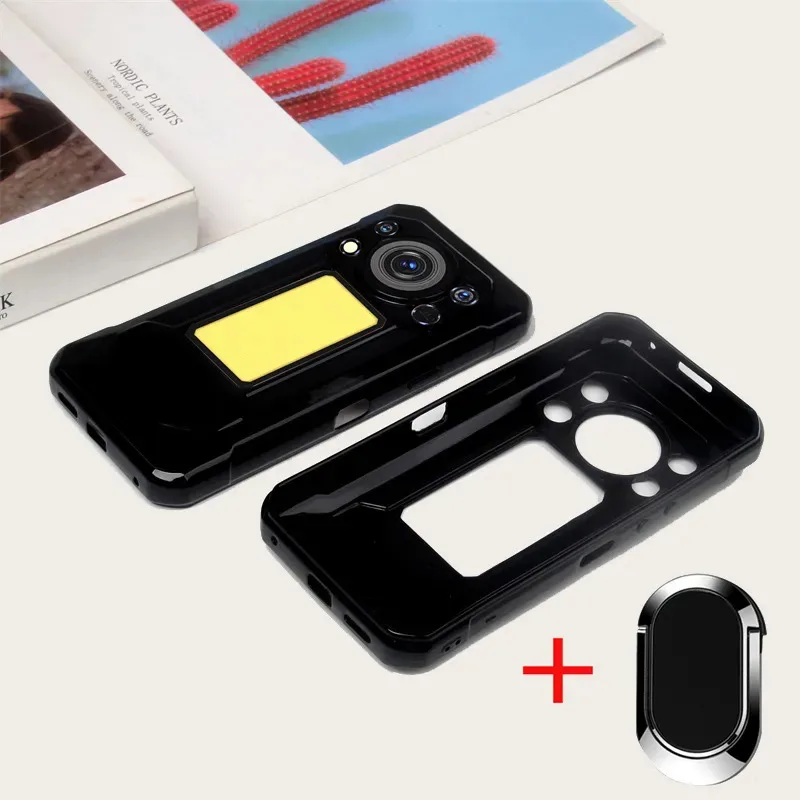 Skinlee For Oukitel WP500 Case With Holder Ring Silicone Soft TPU Ultra-Thin Cover For Oukitel WP500 Back Casing