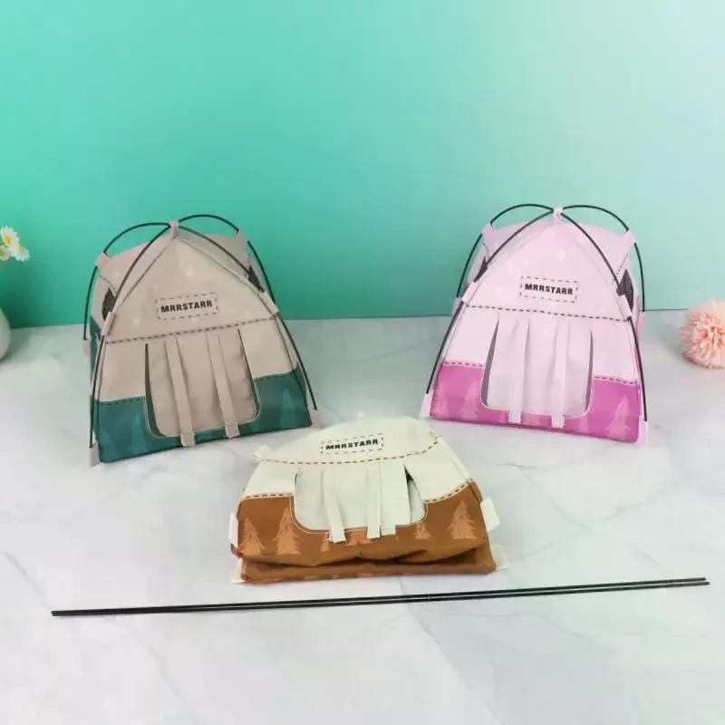 1 ensemble 1:12 échelle maison de poupée Miniature simulée tente extérieure ornement Camping tente modèle pour maison de poupée décor semblant jouer jouets