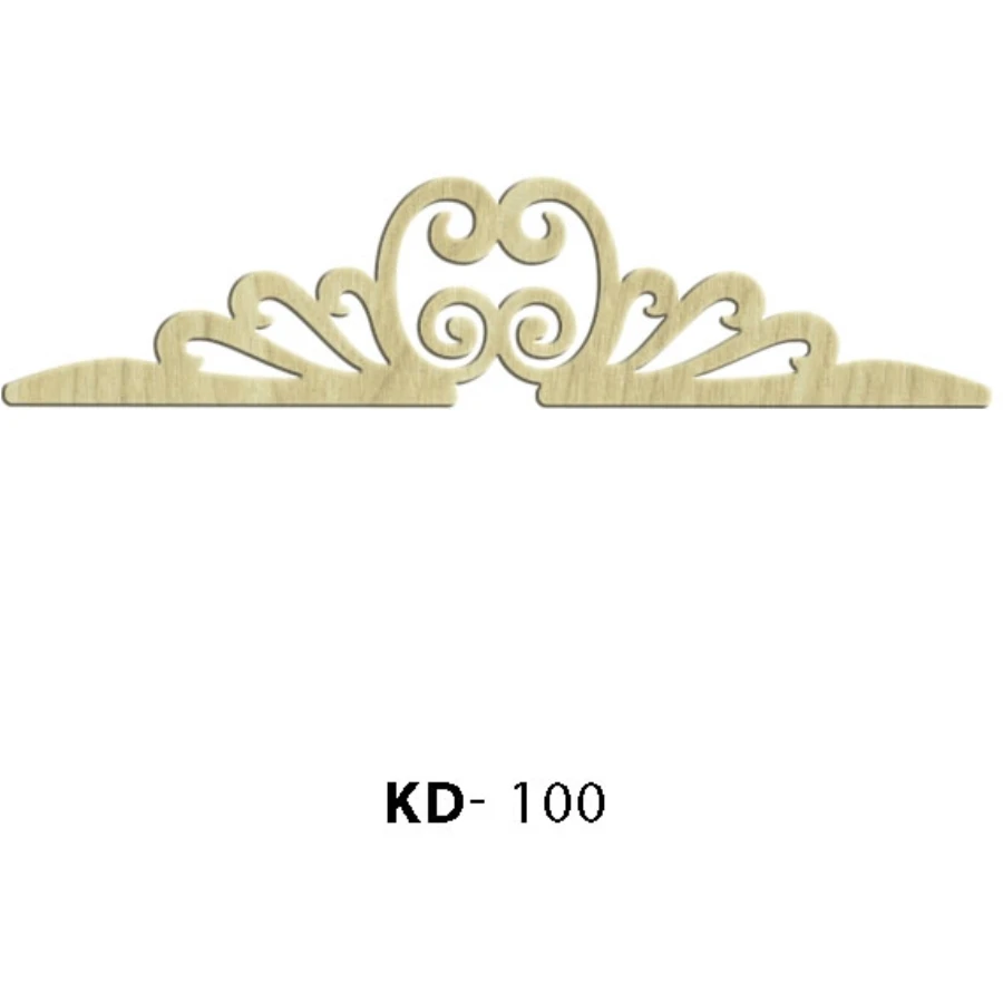 KD100 Motif wooden package ornament, wooden hobby raw wood ornament