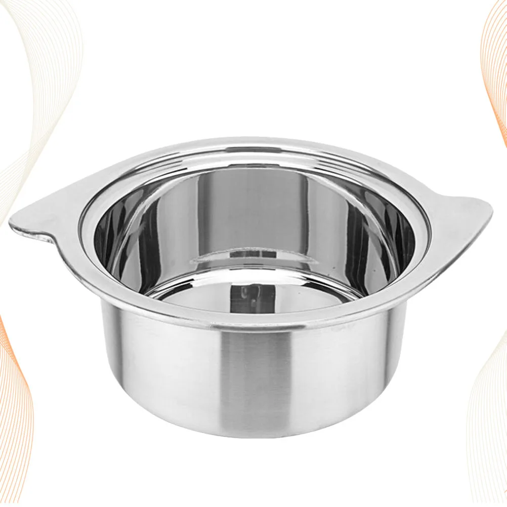 

1Pcs 16Cm Electromagnetic Stove Hot Pot Stainless Steel Food Safe Reliable Craftsmanship Silver Solo Cooking Pot No Lid Included