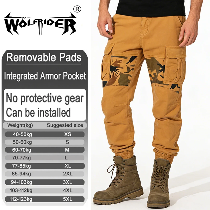 Abrasion Resistance motorcycle pants anti slip anti fall for work commute safe riding with armor pockets armor not included 052