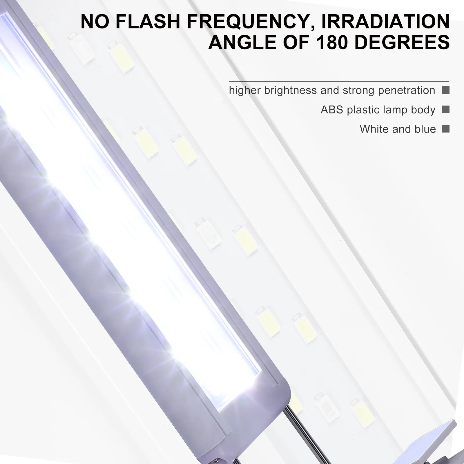 

1Pcs LED Fish Tank Lighting Tool 50-60Cm Clip Light for Aquarium Us Plug Reliable Efficient Long Service Life