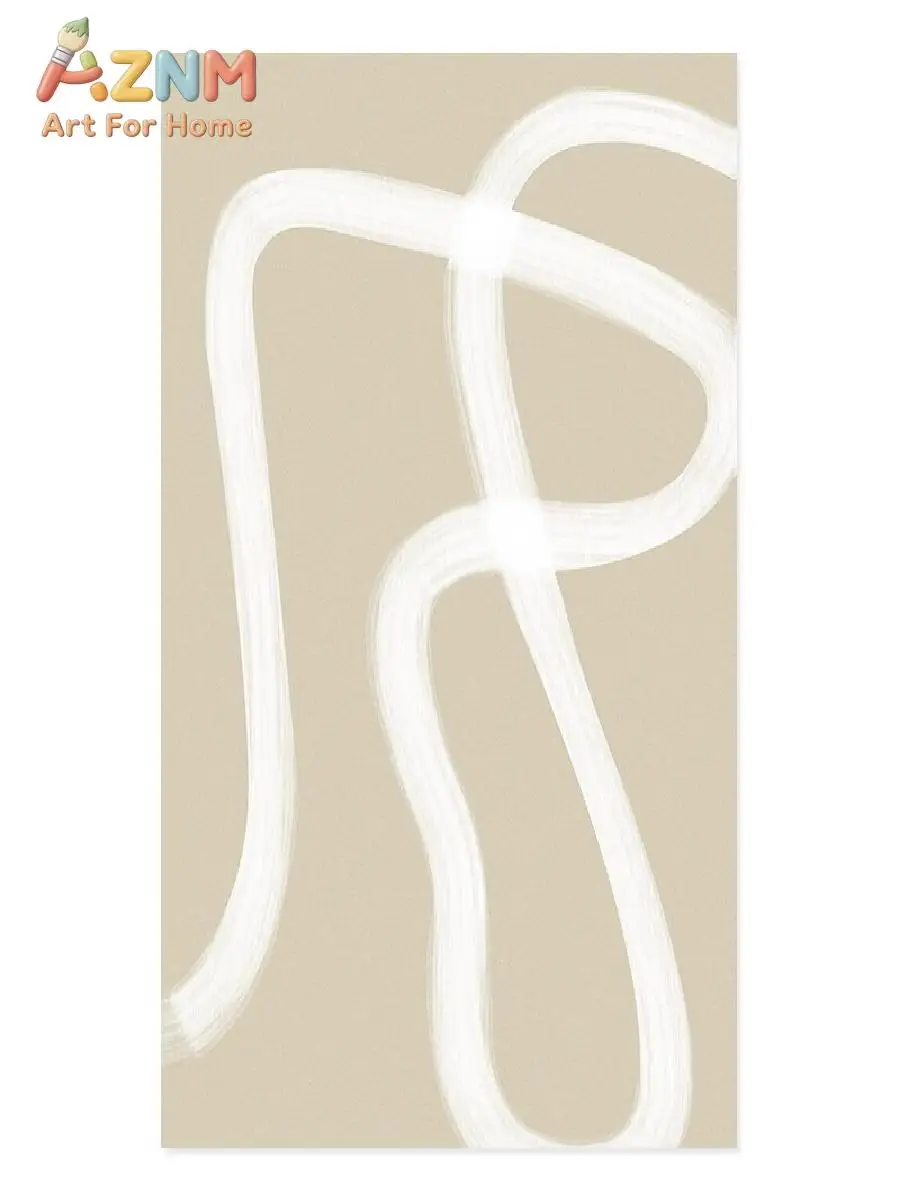 Line Wall Art Poster  Minimalist Canvas Paintings Print Picture for Living Room Interior Home Boho Abstract Matisse Beige White