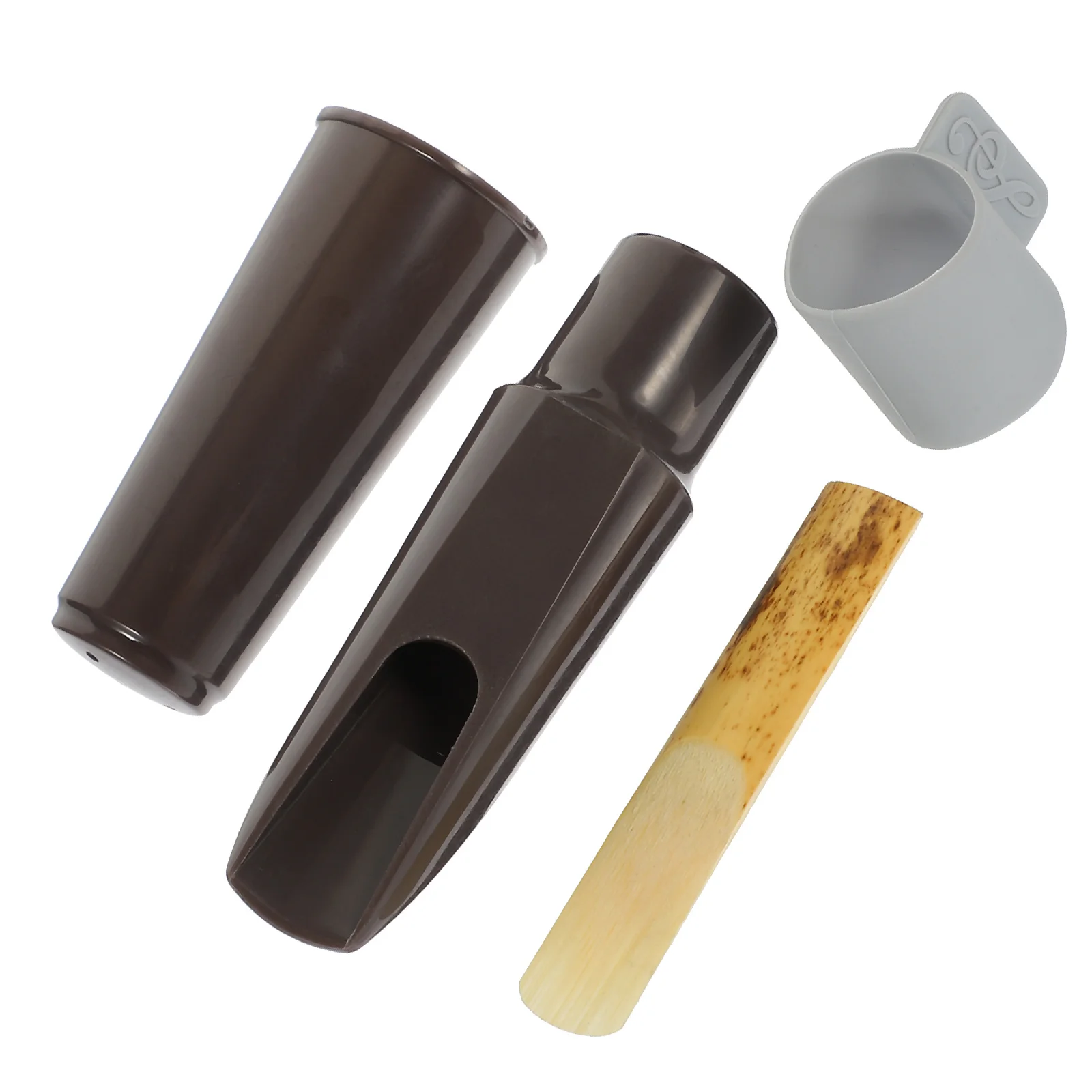

1Set Saxophone Ligature Cap Durable Plastic Silicone Wood Clamp for Alto Saxophone Accessories Music Instrument Supplies