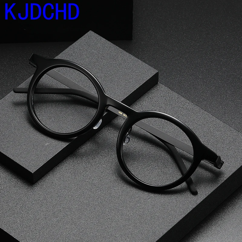 

Acetate Titanium Glasses Frame for Men 2024 New Retro Round Prescription Eyeglasses Frames for Women Optical Spectacles Eyewear