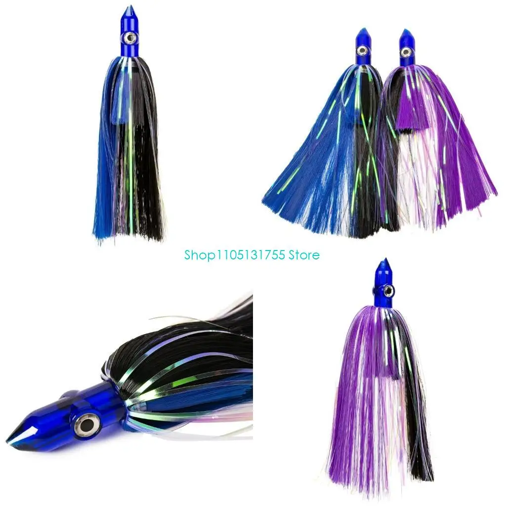 

K0EF Acrylic Fishing Trolling Baits Saltwater Squid Skirt Soft Fish Baits