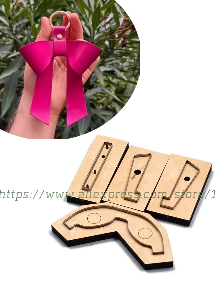 Knife Mould for DIY Leather Craft Key Ring Decoration 14x11cm