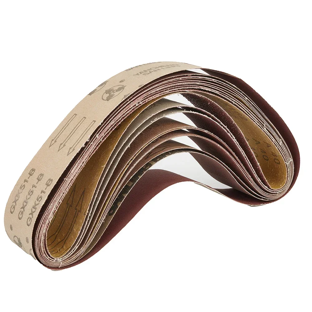 7 Chiếc Băng Chà Nhám Nhám 50X686Mm/120/240/320/400/600/800/1000 nhám Giấy Nhám Nhám Ban Nhạc Công Cụ Gỗ Kim Loại Mềm Đánh Bóng