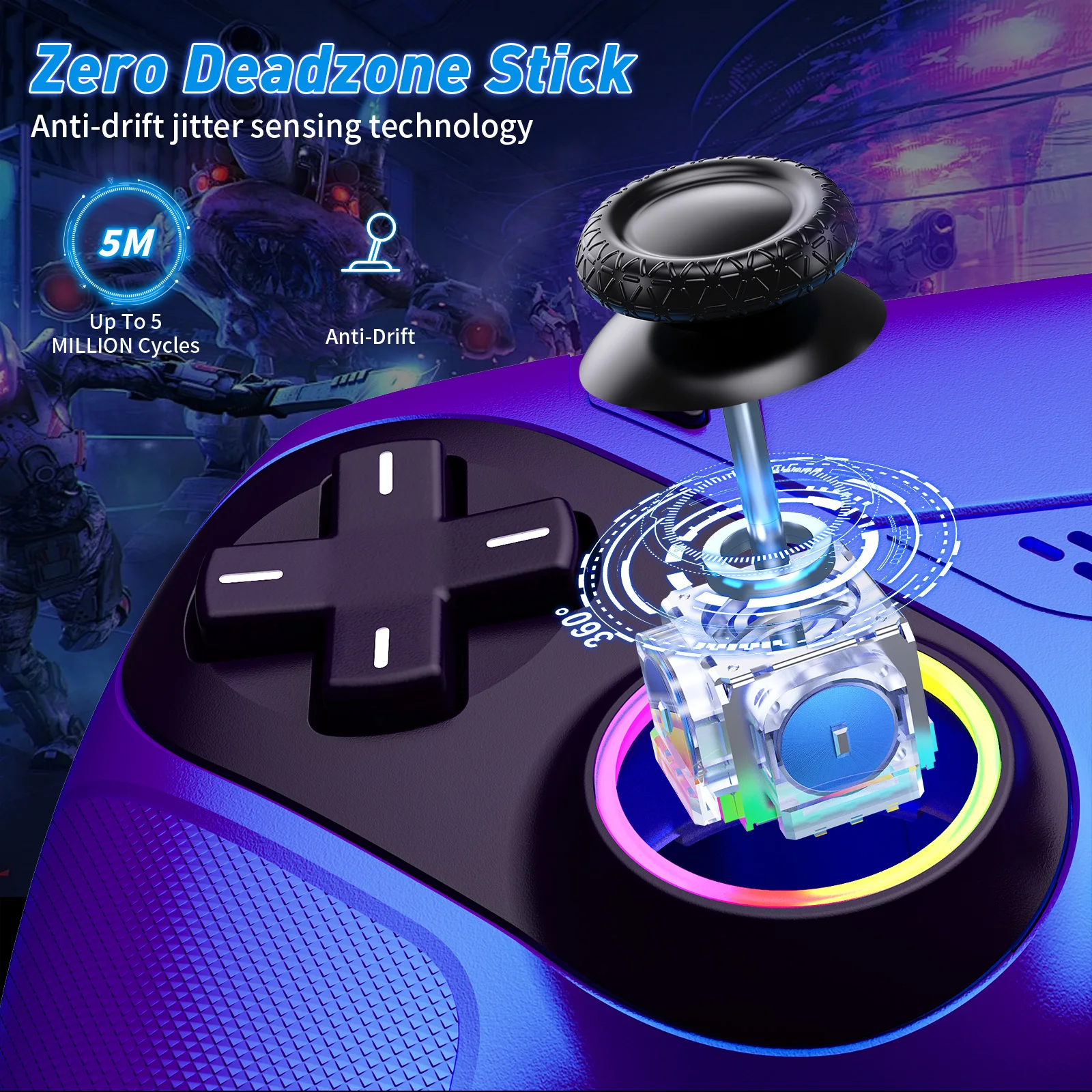 RGB Light Wireless Controller - Pc Gaming Emulator review and price