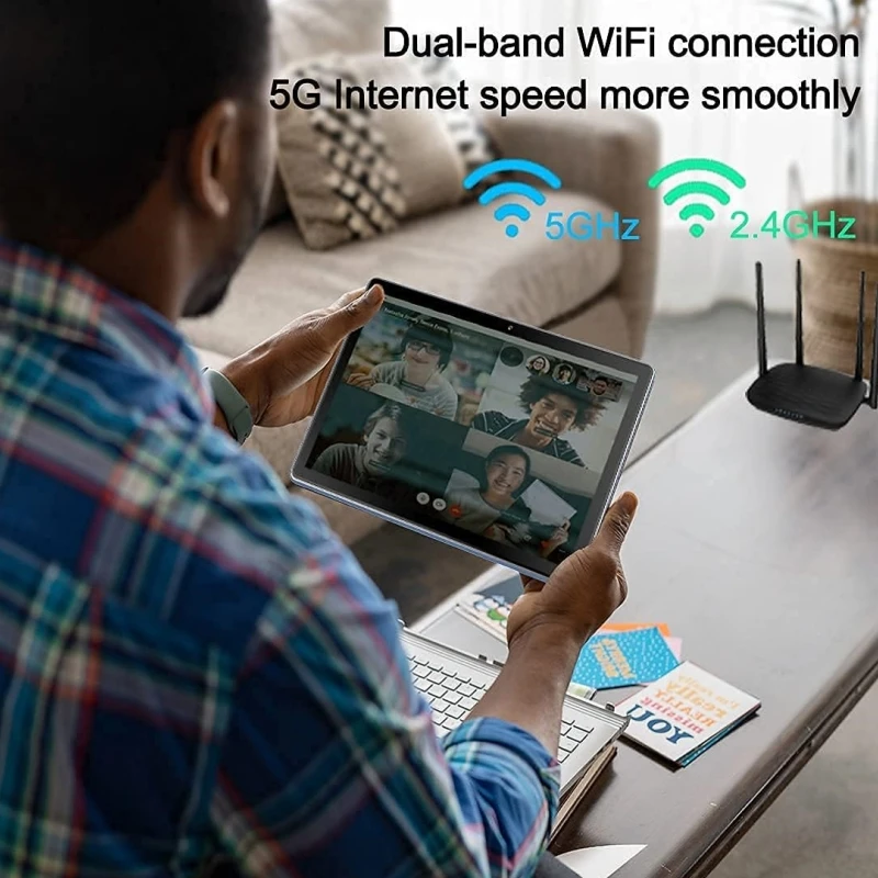 تابلت MX2 64 بت 10.1 بوصة أندرويد 11 Allwinner A133 رباعي النواة 4 جيجابايت رام 64 جيجابايت كاميرا مزدوجة 5000 مللي أمبير في الساعة من النوع C USB #5