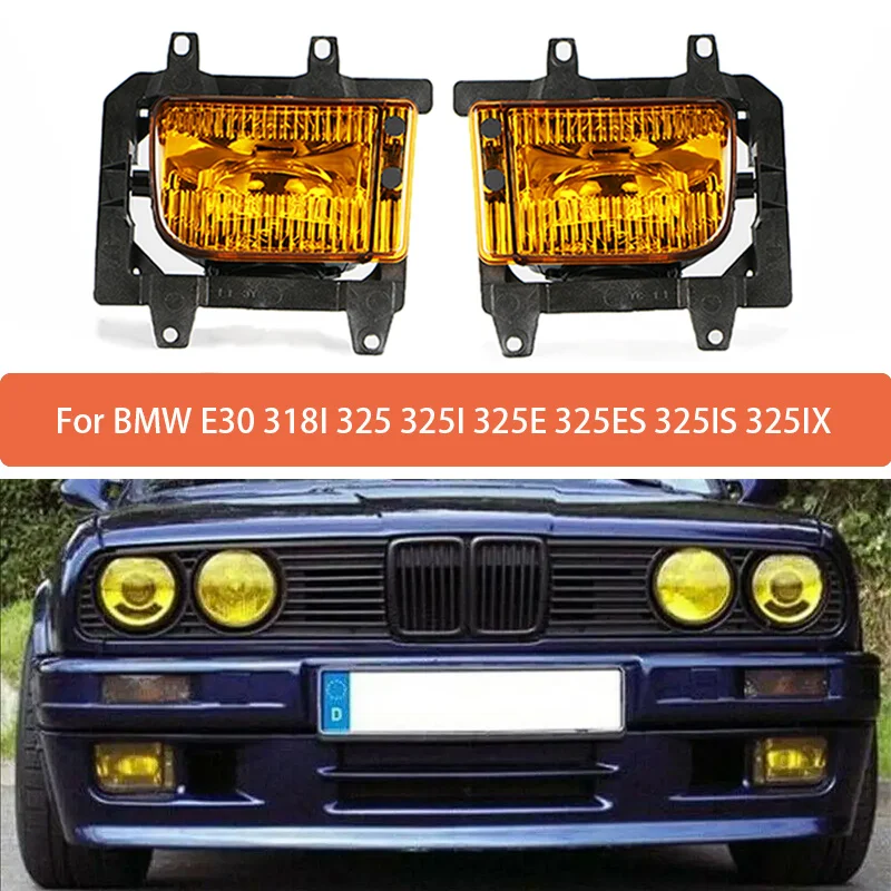 For BMW E30 318I 325I 325E Fog Lamp Assembly Front Bumper Fog Light Daytime Running Light 63171385945 63171385946